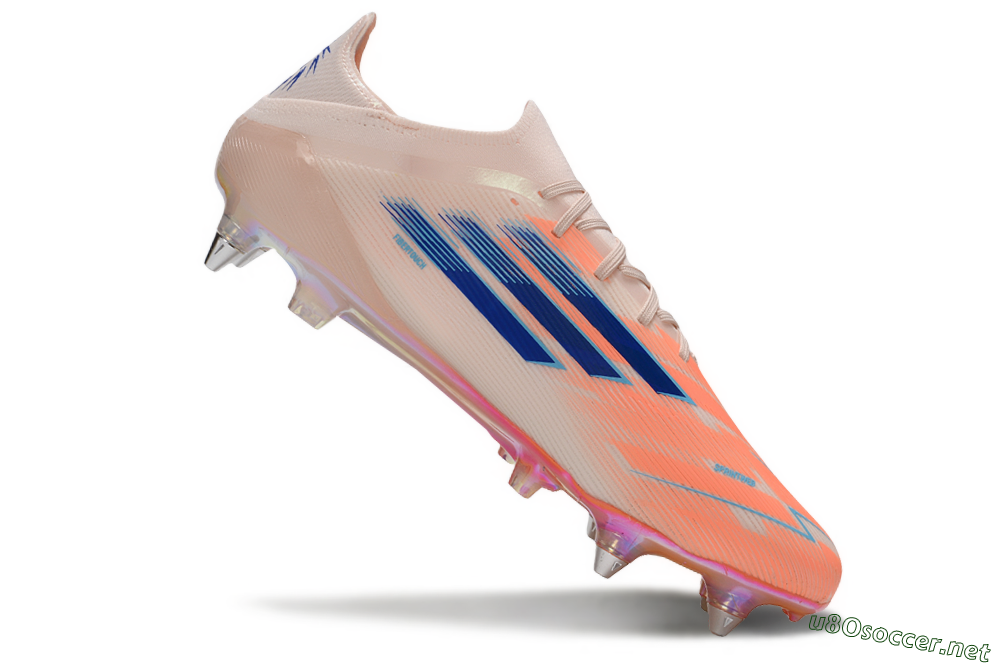 Men's Adidas F50 Elite SG Football Boots - Pink/Blue/Gold 4