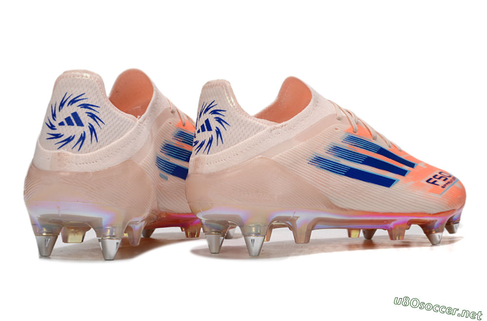 Men's Adidas F50 Elite SG Football Boots - Pink/Blue/Gold 6
