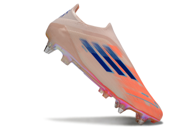 Men's Adidas F50 Elite Laceless SG Football Boots - Pink/Blue/Gold