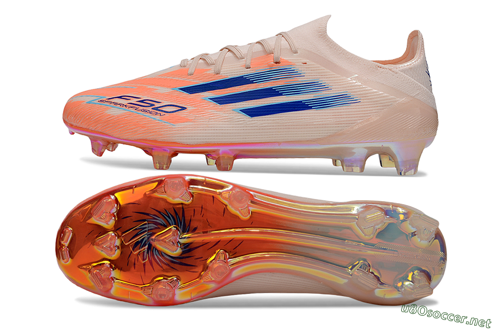 Men's Adidas F50 Elite FG Football Boots - Pink/Orange/Blue 1