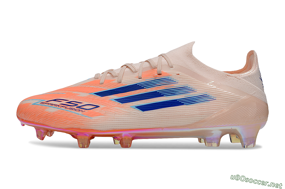 Men's Adidas F50 Elite FG Football Boots - Pink/Orange/Blue 0