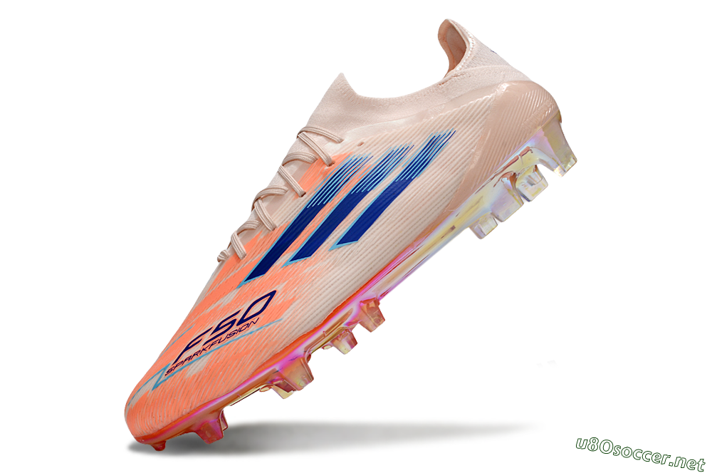 Men's Adidas F50 Elite FG Football Boots - Pink/Orange/Blue 5