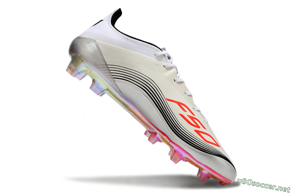 Unisex Messi x Adidas F50 Elite FG Football Boots - Silver/Red/Black 4