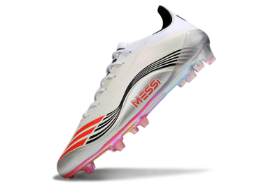 Unisex Messi x Adidas F50 Elite FG Football Boots - Silver/Red/Black