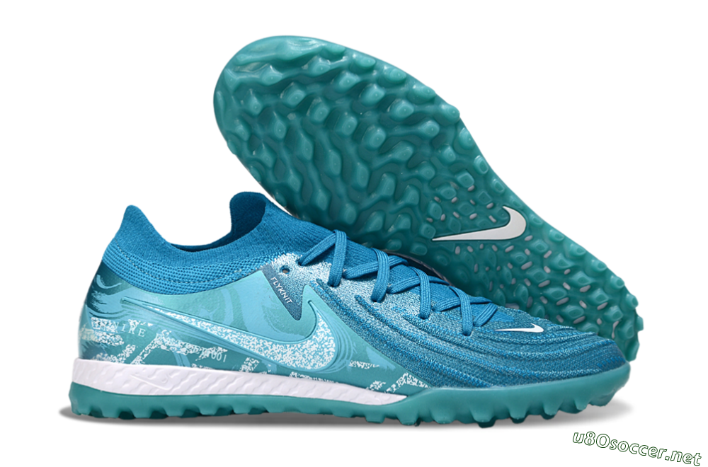 Men's Nike Phantom GX 2 Elite TF Football Shoes - Blue/White 2