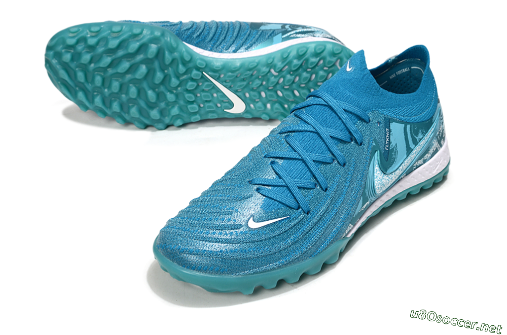 Men's Nike Phantom GX 2 Elite TF Football Shoes - Blue/White 3