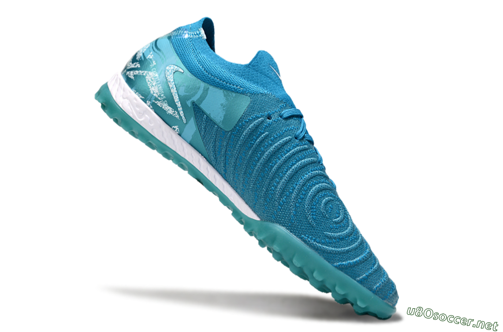 Men's Nike Phantom GX 2 Elite TF Football Shoes - Blue/White 4