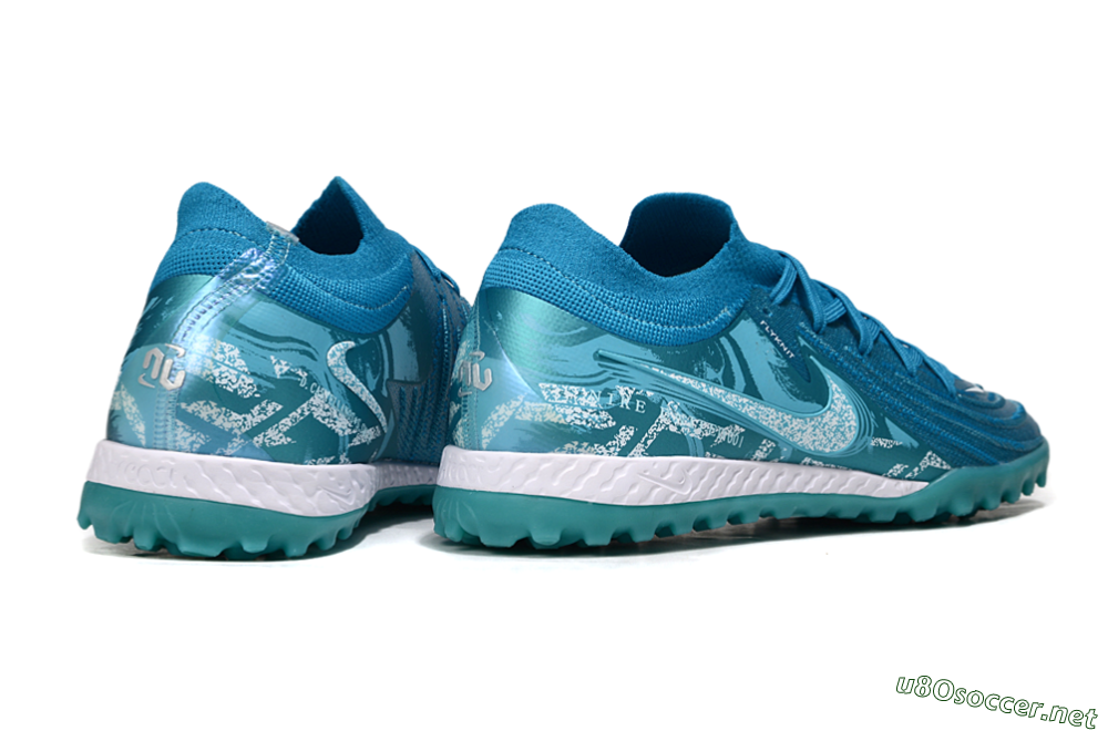 Men's Nike Phantom GX 2 Elite TF Football Shoes - Blue/White 6
