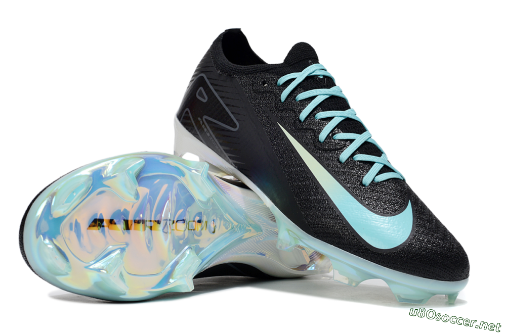 Unisex Nike Air Zoom Mercurial Vapor 16 Elite FG Football Boots - Black/Jade/White 1