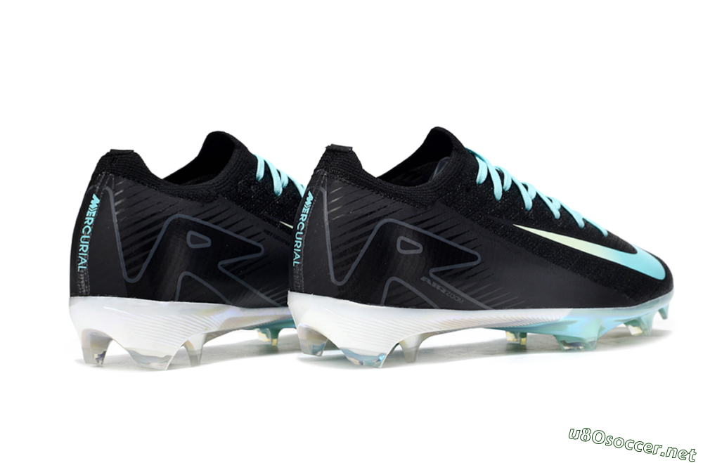 Unisex Nike Air Zoom Mercurial Vapor 16 Elite FG Football Boots - Black/Jade/White 6