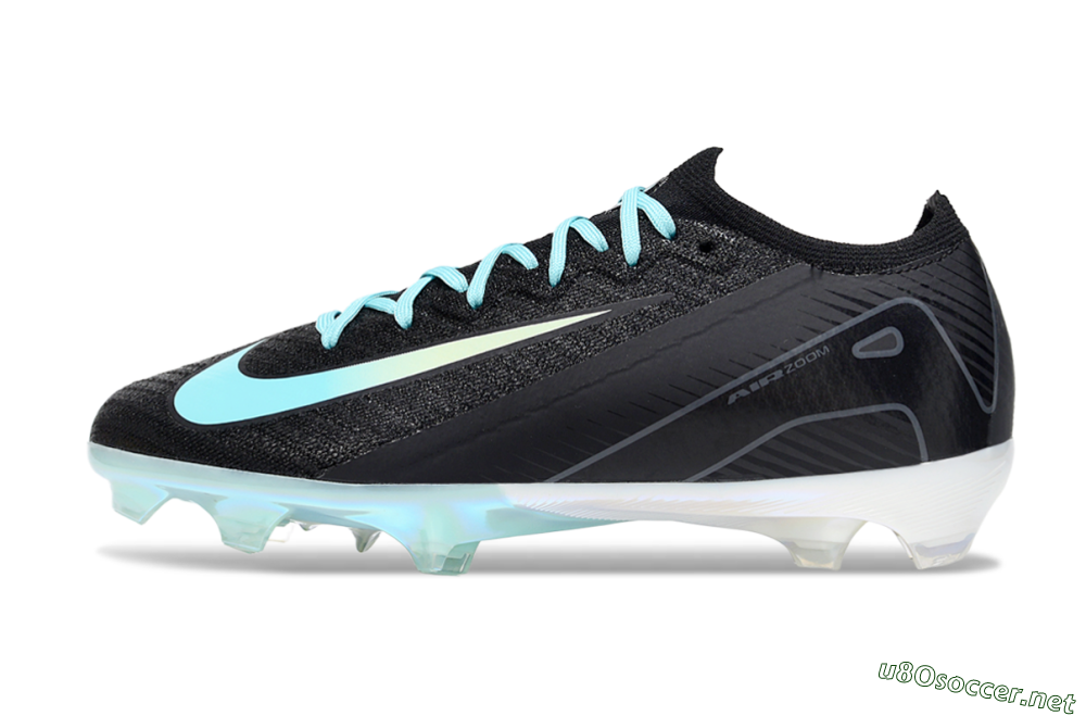 Unisex Nike Air Zoom Mercurial Vapor 16 Elite FG Football Boots - Black/Jade/White 0