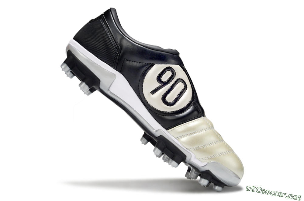 Men's Nike Air Zoom Total 90 III FG Football Boots - Beige/Black/White 5