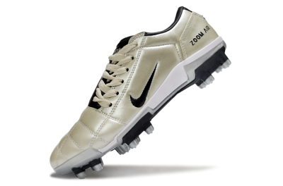 Men's Nike Air Zoom Total 90 III FG Football Boots - Beige/Black/White