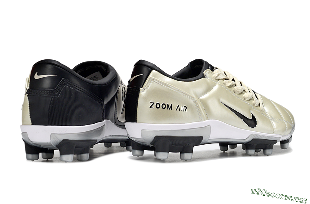 Men's Nike Air Zoom Total 90 III FG Football Boots - Beige/Black/White 7