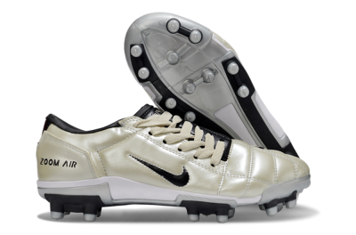 Men's Nike Air Zoom Total 90 III FG Football Boots - Beige/Black/White