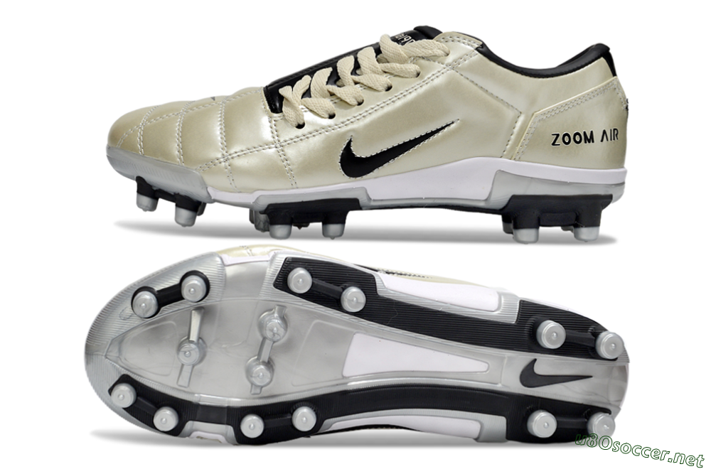 Men's Nike Air Zoom Total 90 III FG Football Boots - Beige/Black/White 1