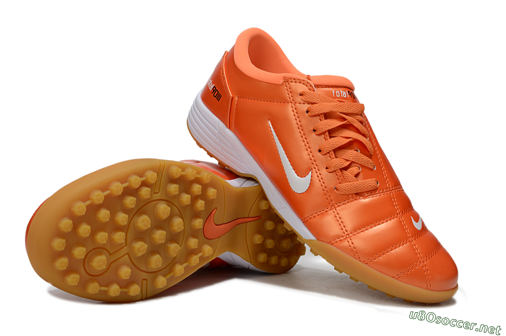 Unisex Nike Total 90 III TF Football Shoes - Red/White/Orange 3