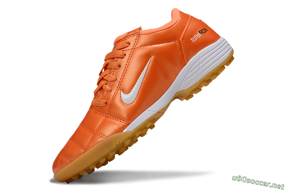 Unisex Nike Total 90 III TF Football Shoes - Red/White/Orange 5