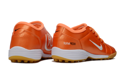 Unisex Nike Total 90 III TF Football Shoes - Red/White/Orange