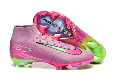 Men's Nike Air Zoom Mercurial Superfly 10 Elite FG Football Boots - Pink/White/Yellow
