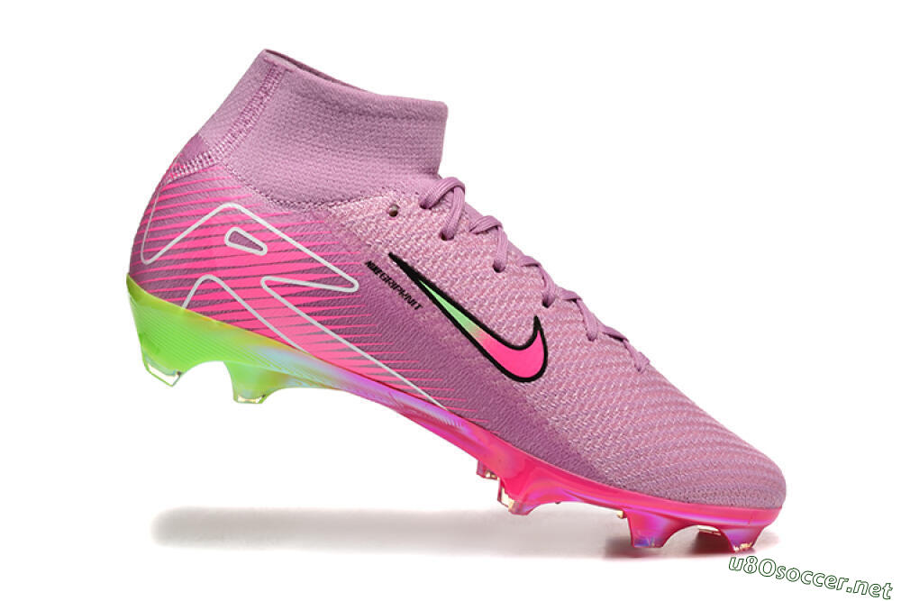 Men's Nike Air Zoom Mercurial Superfly 10 Elite FG Football Boots - Pink/White/Yellow 7