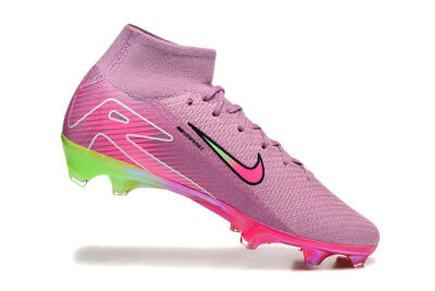 Men's Nike Air Zoom Mercurial Superfly 10 Elite FG Football Boots - Pink/White/Yellow