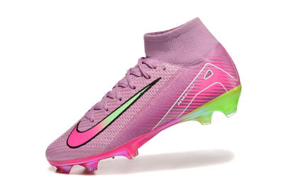 Men's Nike Air Zoom Mercurial Superfly 10 Elite FG Football Boots - Pink/White/Yellow