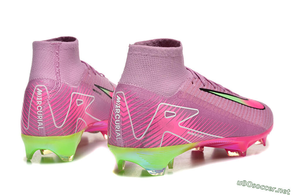 Men's Nike Air Zoom Mercurial Superfly 10 Elite FG Football Boots - Pink/White/Yellow 9