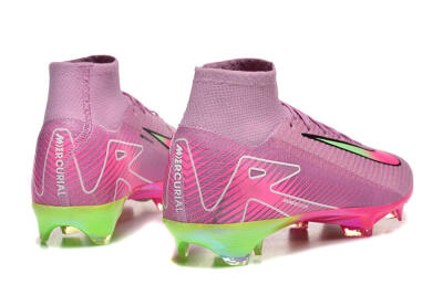 Men's Nike Air Zoom Mercurial Superfly 10 Elite FG Football Boots - Pink/White/Yellow