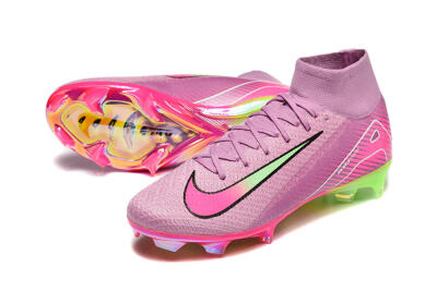Men's Nike Air Zoom Mercurial Superfly 10 Elite FG Football Boots - Pink/White/Yellow