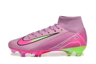 Men's Nike Air Zoom Mercurial Superfly 10 Elite FG Football Boots - Pink/White/Yellow