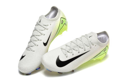 Men's Nike Air Zoom Mercurial Vapor 16 Elite FG Football Boots - White/Black/Yellow