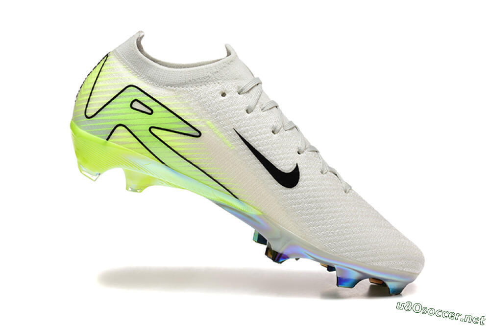 Men's Nike Air Zoom Mercurial Vapor 16 Elite FG Football Boots - White/Black/Yellow 7