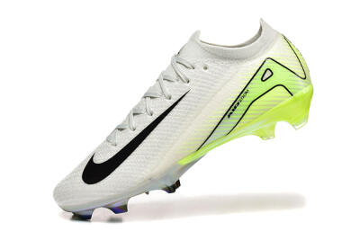 Men's Nike Air Zoom Mercurial Vapor 16 Elite FG Football Boots - White/Black/Yellow