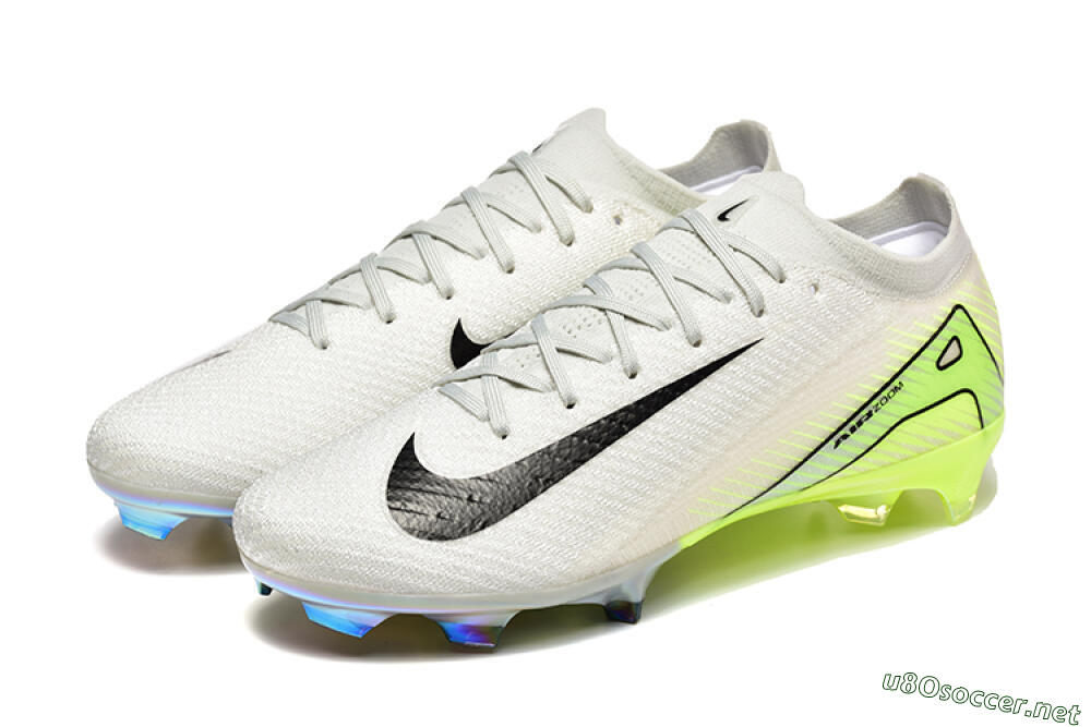 Men's Nike Air Zoom Mercurial Vapor 16 Elite FG Football Boots - White/Black/Yellow 5