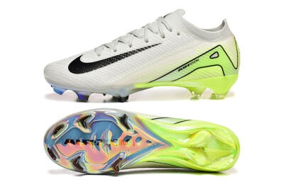 Men's Nike Air Zoom Mercurial Vapor 16 Elite FG Football Boots - White/Black/Yellow