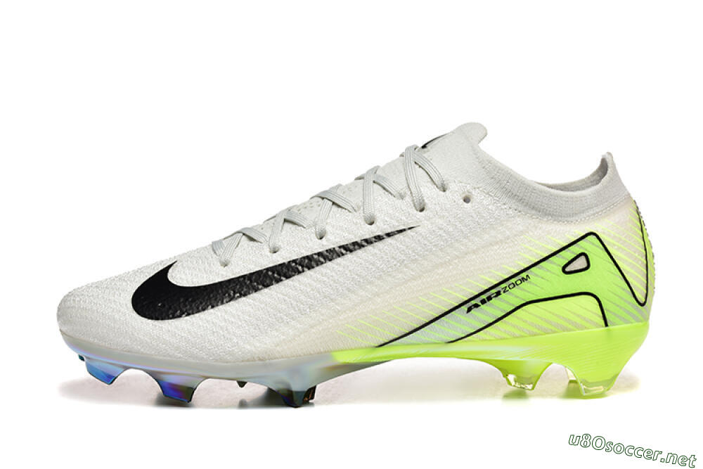 Men's Nike Air Zoom Mercurial Vapor 16 Elite FG Football Boots - White/Black/Yellow 0