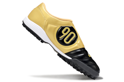 Men's Nike Total 90 III TF Football Shoes - Black/Yellow/White