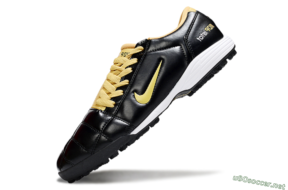 Men's Nike Total 90 III TF Football Shoes - Black/Yellow/White 6