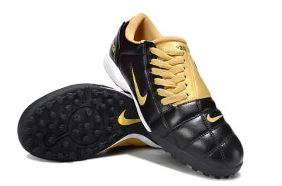 Men's Nike Total 90 III TF Football Shoes - Black/Yellow/White