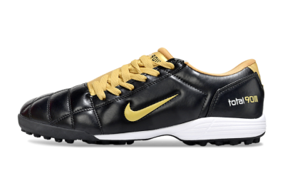 Men's Nike Total 90 III TF Football Shoes - Black/Yellow/White