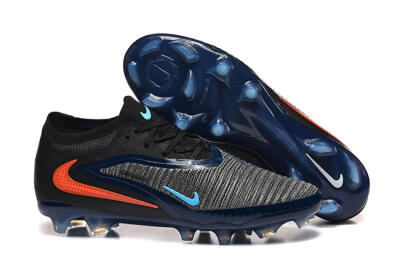 Men's Nike Phantom 6 Low Elite FG Football Boots - Black/Blue/Red