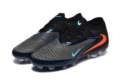 Men's Nike Phantom 6 Low Elite FG Football Boots - Black/Blue/Red