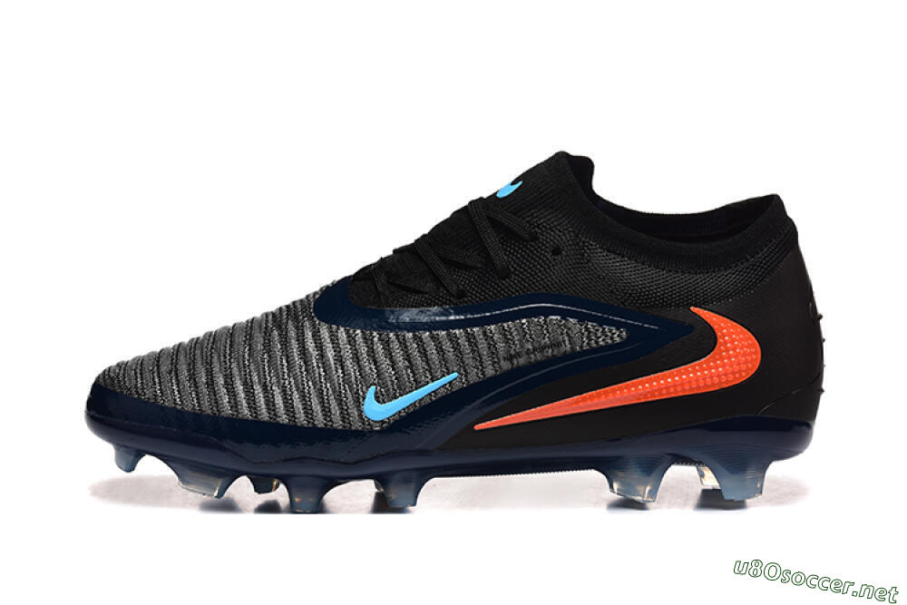 Men's Nike Phantom 6 Low Elite FG Football Boots - Black/Blue/Red 0