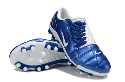 Men's Nike Air Zoom Total 90 III FG Football Boots - Blue/White
