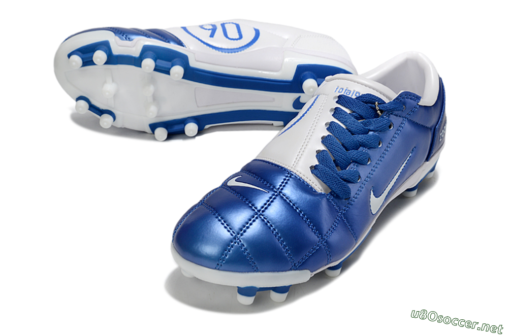 Men's Nike Air Zoom Total 90 III FG Football Boots - Blue/White 3