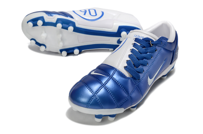 Men's Nike Air Zoom Total 90 III FG Football Boots - Blue/White