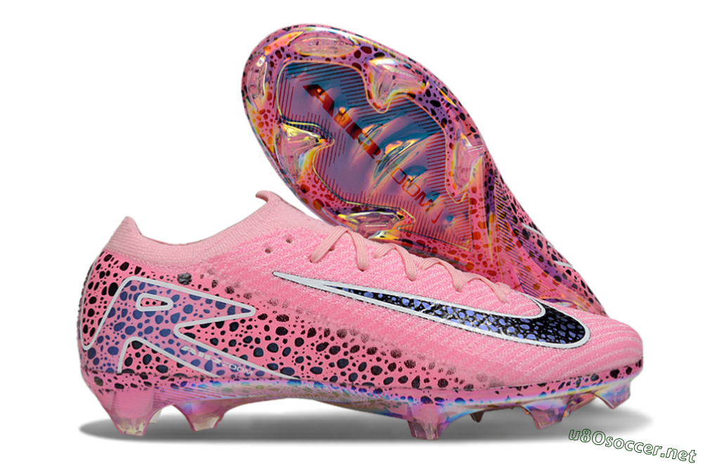 Unisex Nike Air Zoom Mercurial Vapor 16 Elite FG Football Boots - Pink/Blue/Black 2
