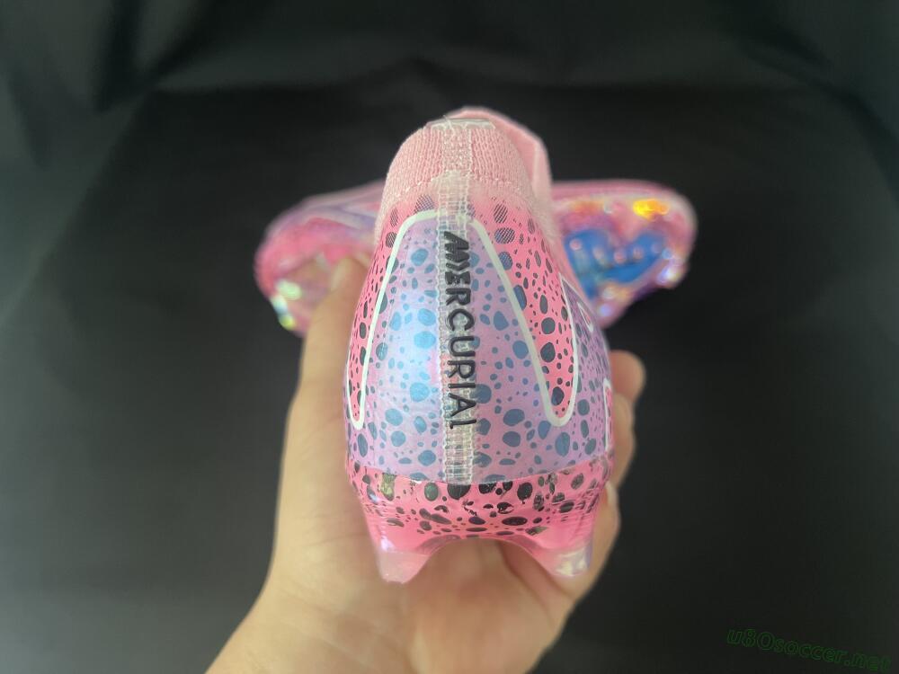 Unisex Nike Air Zoom Mercurial Vapor 16 Elite FG Football Boots - Pink/Blue/Black