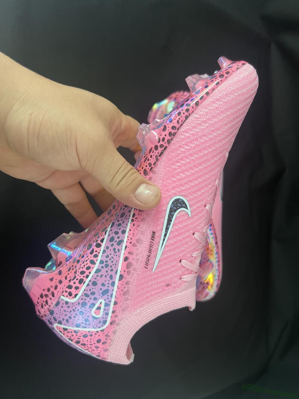 Unisex Nike Air Zoom Mercurial Vapor 16 Elite FG Football Boots - Pink/Blue/Black